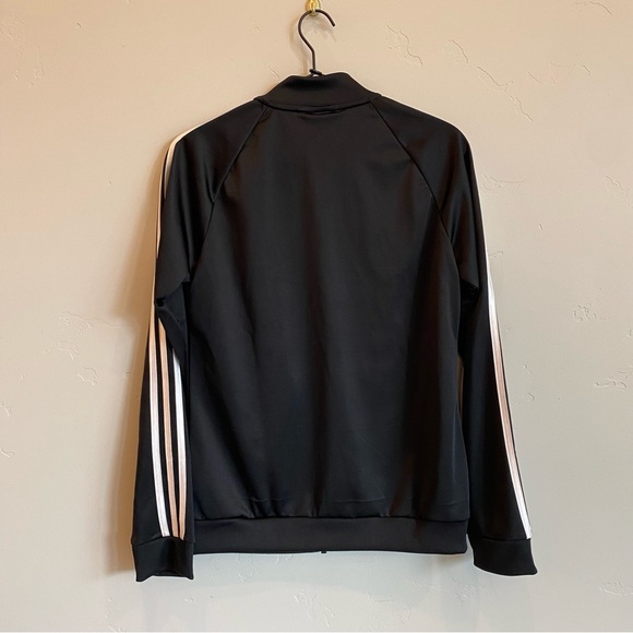 ADIDAS Classic Black and White Stripe Drizzle Track Jacket - Picture 6 of 6